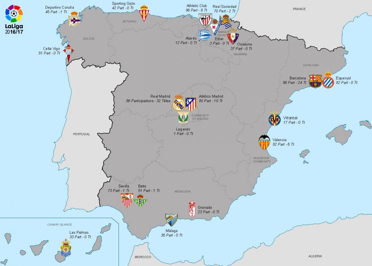 kart over real Madrid 